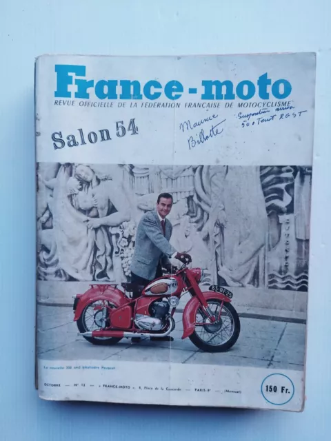 Magazine revue France-Moto 1954 Spécial Salon