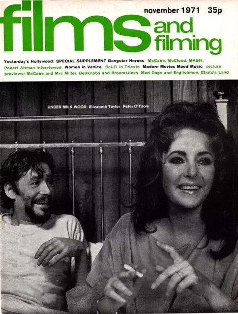 (F&F45) Films & Filming Magazine Cover Page 11X8" 1971 Nov Elizabeth Taylor