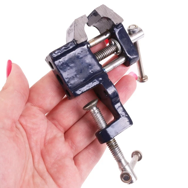 SMALL MODEL MAKING BABY VICE CLAMP Bench Table Worktop Hobby Craft Mini ...
