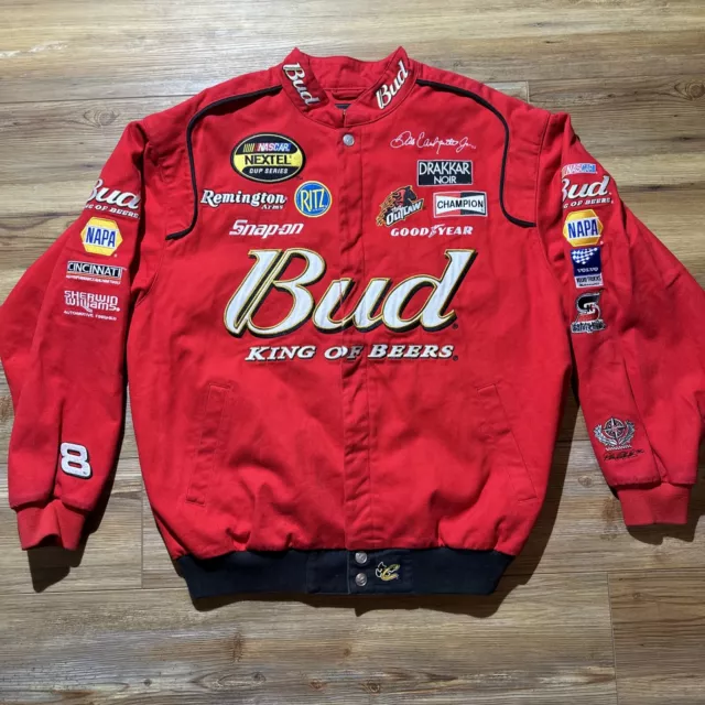 DALE EARNHARDT JR #8 NASCAR Budweiser Racing Jacket - Winners Circle XL ...