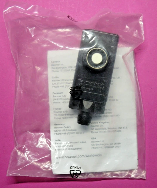 Sensore ad ultrasuoni Baumer mod: UNDK 30U6113/S14 NUOVO & IMBALLO ORIGINALE