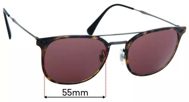 SFx Replacement Sunglass Lenses fits Ray Ban RB4286  - 55mm Wide