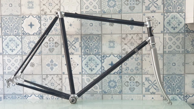 Cadre Vélo Artisanal Raymond Clerc En Aluminium - Taille 53x54cm - Occasion En Bon état Pour Route/course