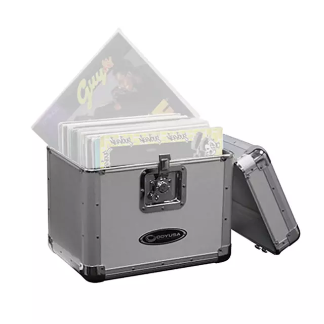 Odyssey Stacking Record Utility Krom Case In Silver Fits 70 Count 12" Vinyl