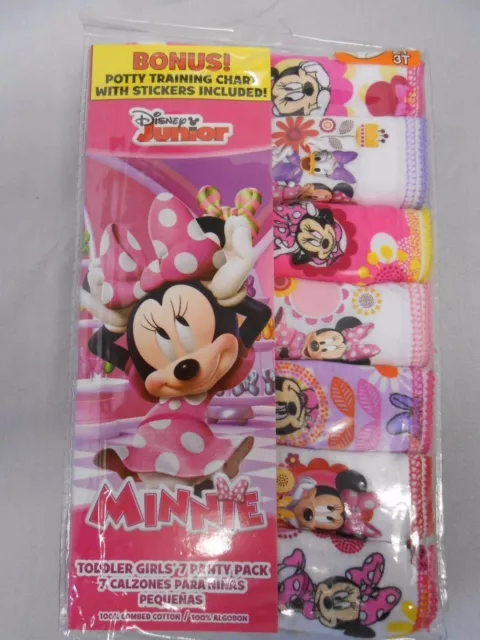 Disney Minnie Mouse Girls Training Pants 3T 7pk