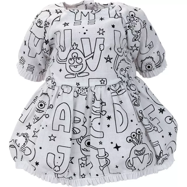 Habillage à colorier pour poupée ou pour bébé taille 36 cm - Petitcollin 503642