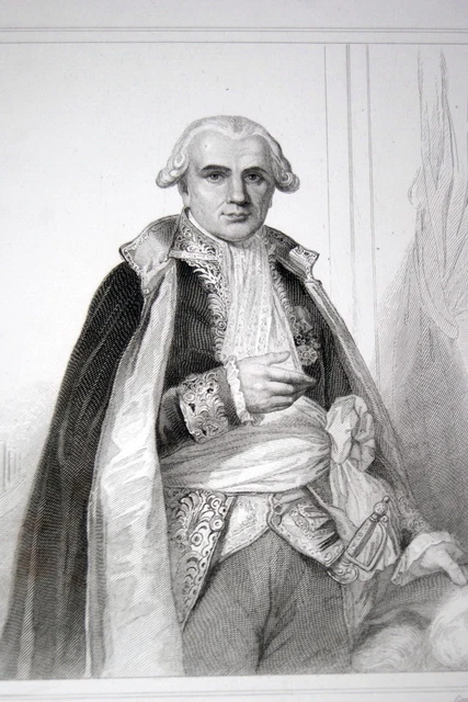 Gravure Originale – Portrait Du Comte Dejean, Ministre De La Guerre (XIXe)