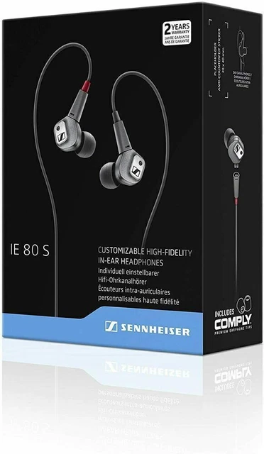 Sennheiser IE 80 S In-Ear High-Fidelity Wired Earphones Black Brand New & Sealed Sennheiser IE 80 S In-Ear High-Fidelity Wired Earphones Black Brand New & Sealed