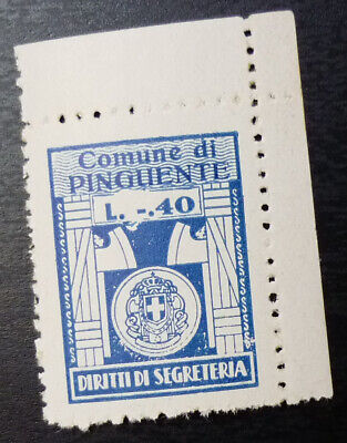 Italy Croatia Revenue Stamp - Comune di Pinguente L 40 Coat of Arms A1