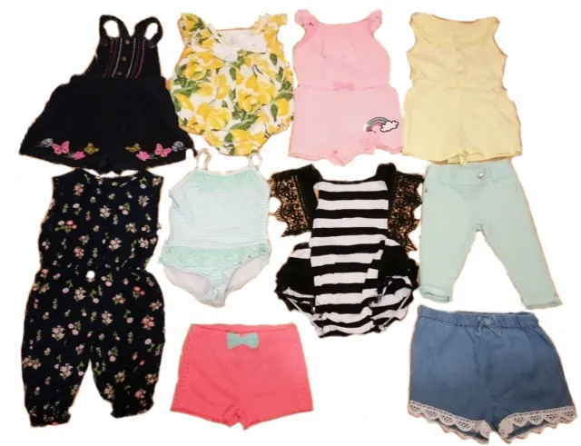 Baby Girl Mixed Summer Clothes Bundle Age 3-6 Months (10 items)