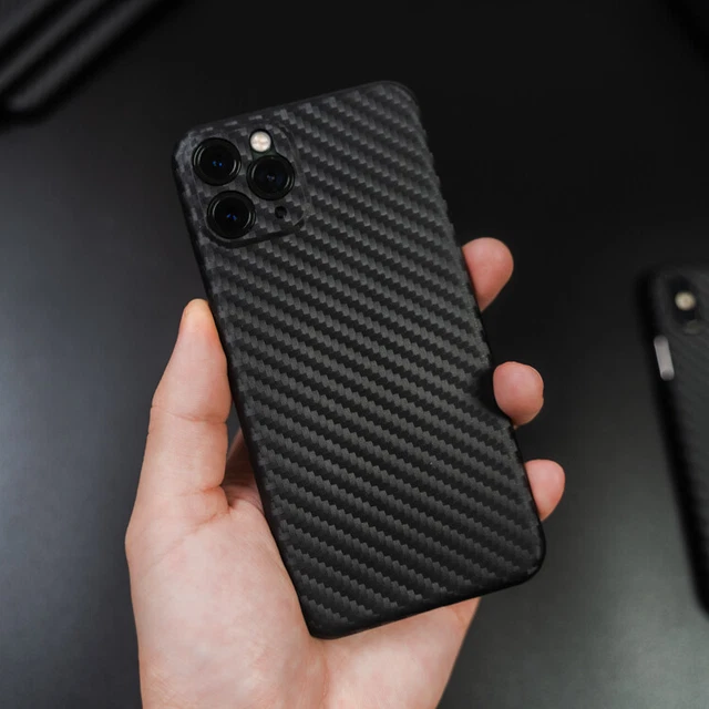 Ultradünne Hülle für iPhone 13 14 12 11 Pro Max 12 Mini Matt Kohlefaser Abdeckung