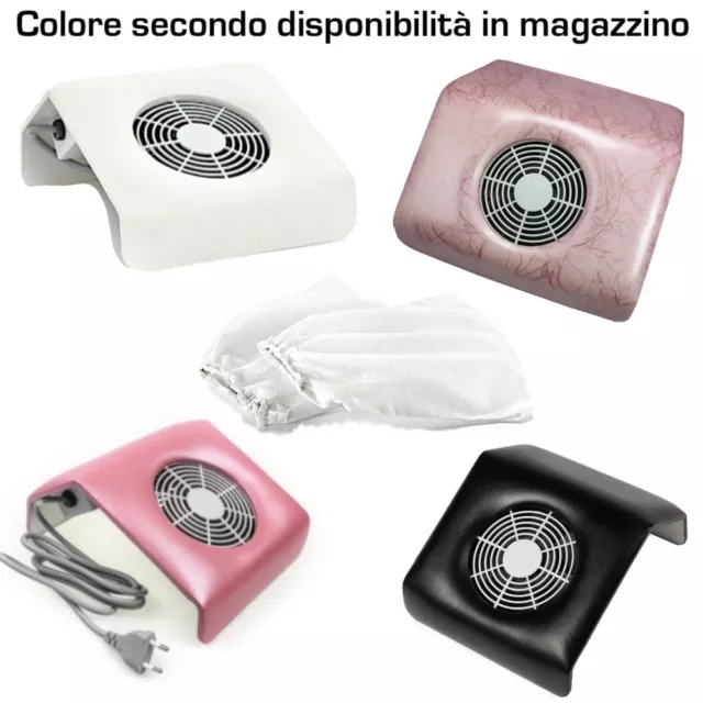 Aspiratore polvere Nail Art tavolo ricostruzione unghie manicure sacchetti