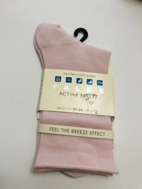 Falke Womens Low Cut Pink Socks Active Breeze 1 Pack Size US 5 - 7.5  / 35 - 38