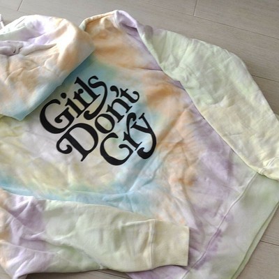 VERDY GIRL DON'T CRY GDC x SMETS Hoodie Parker Gray New from Japan 