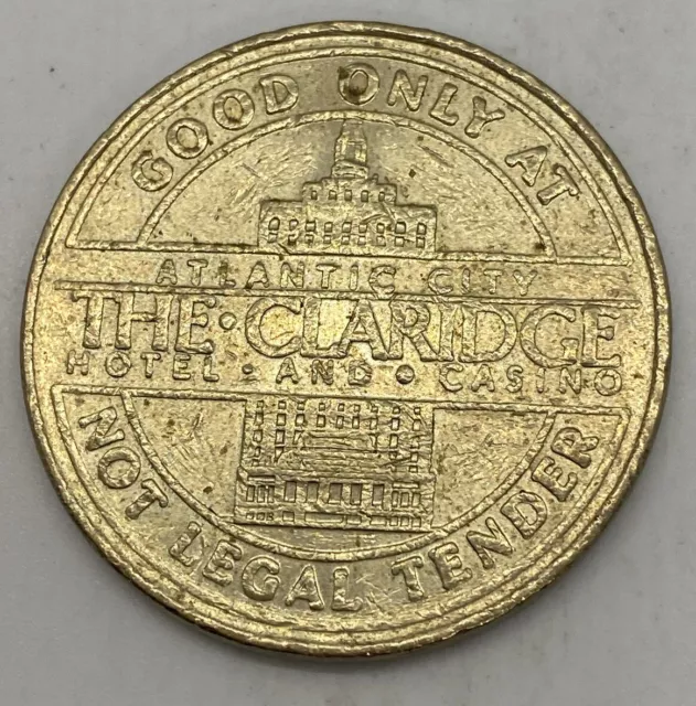 $1 Claridge Hotel & Casino Atlantic City NJ New Jersey Slot Gaming Token