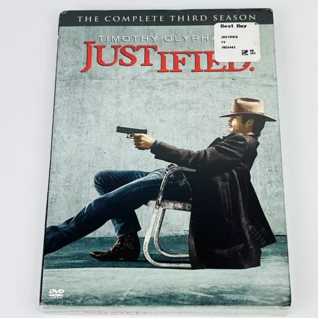 Justified: The Complete Third Season 3 (DVD, 2012, 3-Disc Set) Brand NEW Sealed!