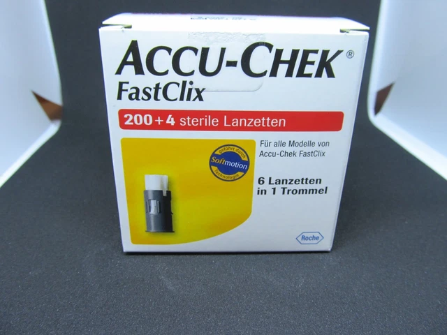 Accu-Chek FastClix Accu Chek 200 + 4 sterile Lanzetten NEU OVP