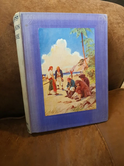 ROBINSON CRUSOE DANIEL Defoe Hardback Hutchinson & Co Vintage Book £17. ...