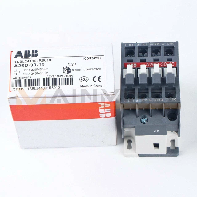 New 1PC ABB Contactor A26D-30-10 220-230V Contactors