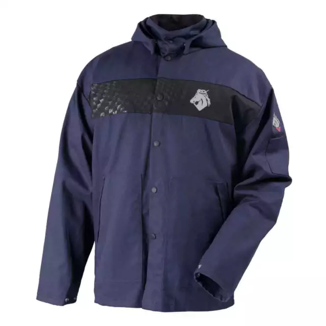 Black Stallion JF1633-NB BSX Hooded Welding Jacket FR Cotton 4X-Large