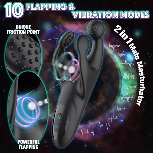 Flapping-Male-Masturbators-Penis-Vibrator-Stroker-Trainer-Stimulator-Toys 2