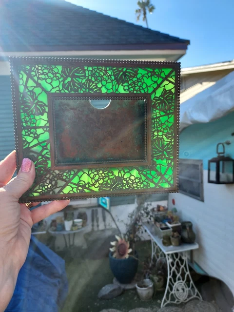 ANTIQUE L.C.T. TIFFANY STUDIOS BRONZE grapevine GLASS PICTURE PHOTO FRAME ANTIQUE L.C.T. TIFFANY STUDIOS BRONZE grapevine GLASS PICTURE PHOTO FRAME