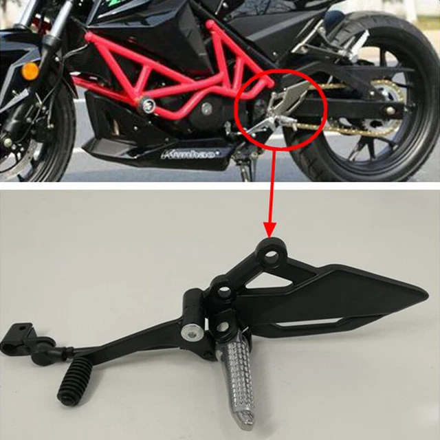Motorcycle CNC Shift Lever Frontset Foot Peg Bracket Footrest Pedal Shifter x2