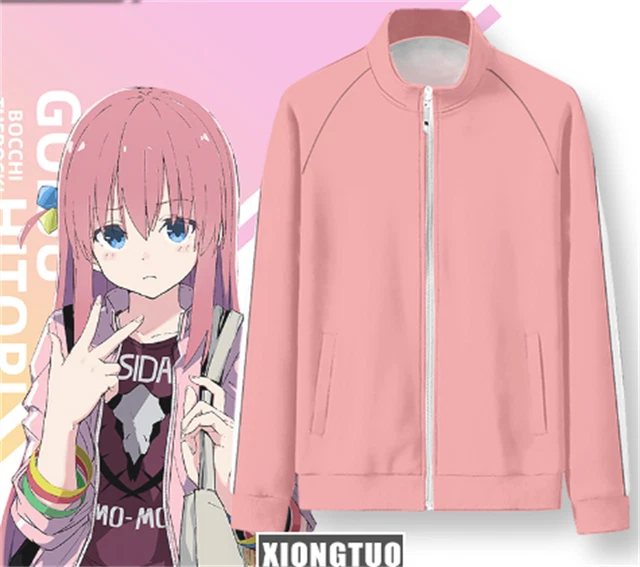 Anime BOCCHI THE ROCK! Gotoh Hitori Cosplay Casual Sweatshirt Plush Jacket Coat