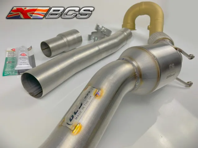 GOLF R MK7 / 7.5 76MM  Downpipe 100 / 200 Cell Sports Cat - WEB SALE NOW ON!