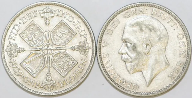 1928 to 1936 George V Silver Florin Second Design Your Choice of Date / Year