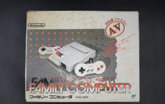 Console Nintendo Famicom AV FC NES 2 Top Loader HVC-101 dogbone complete BOX CIB