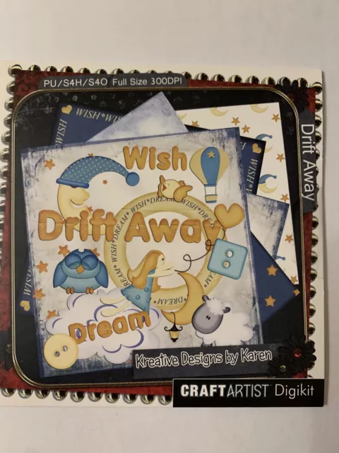 Drift Away  - Serif Craft Artist Daisytrail digikit papercrafting CD Rom