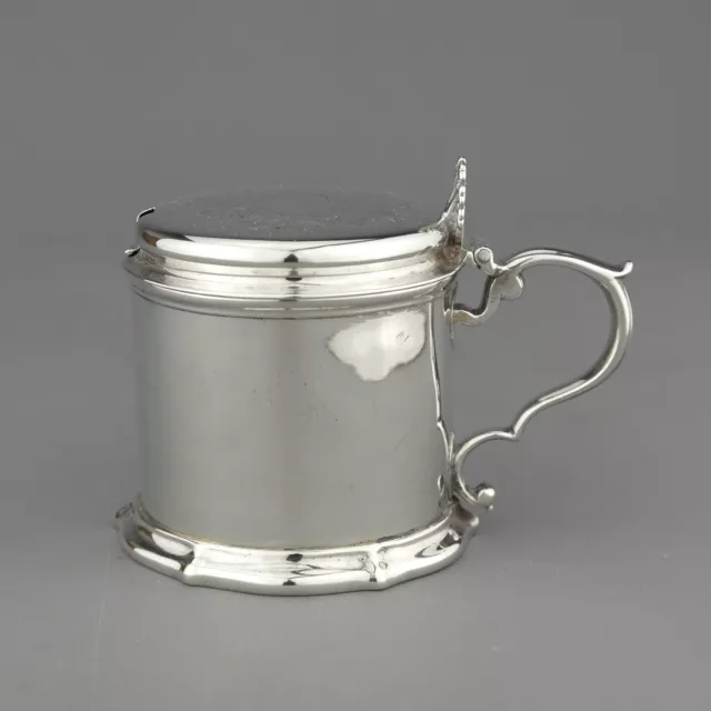 Antique Victorian Solid Sterling Silver Mustard Pot - Barnard Brothers - 1846.