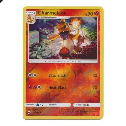 Charmeleon 19/147 Sun & Moon Burning Shadows REVERSE HOLO PERFECT MINT! Pokemon