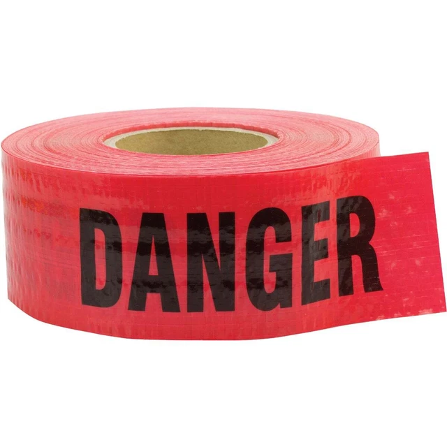 C.H. Hanson 3 In. x 500 Ft. 5 mil Reinforced Danger Tape 16031 C.H. Hanson 16031