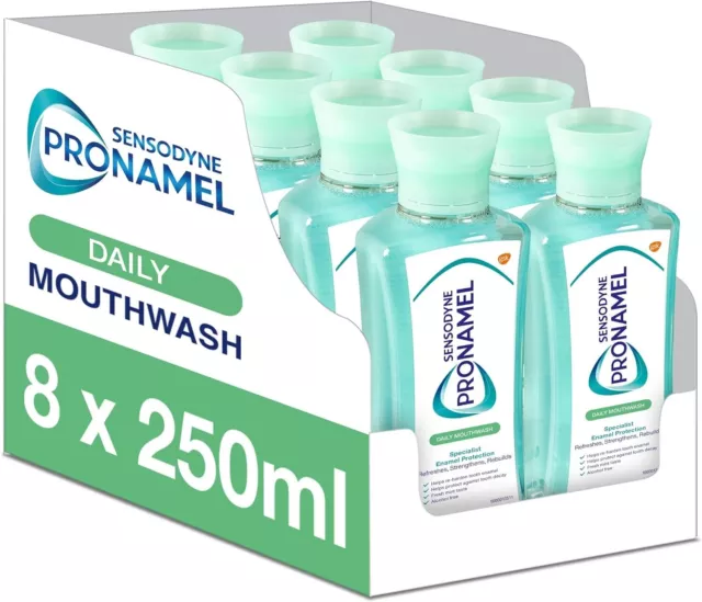 Sensodyne Pronamel Mundwasser - 250 ml, 8er Pack