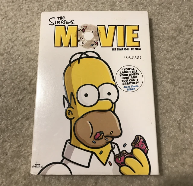 THE SIMPSONS MOVIE DVD Full Screen Special Features French English