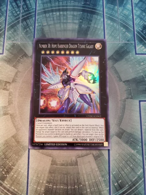 Yugioh - Number 38: Hope Harbinger Dragon Titanic Galaxy CYHO-ENSE2 NM Lim Super