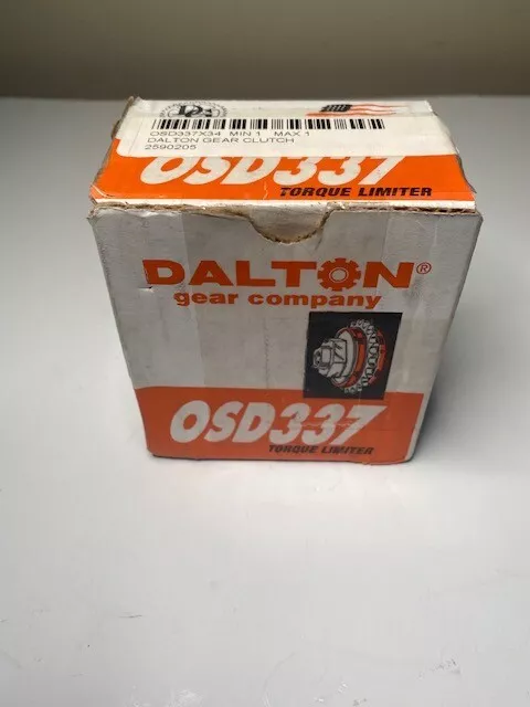 Dalton Gear Company Osd337 2590205 Clutch Torque Limiter *New*