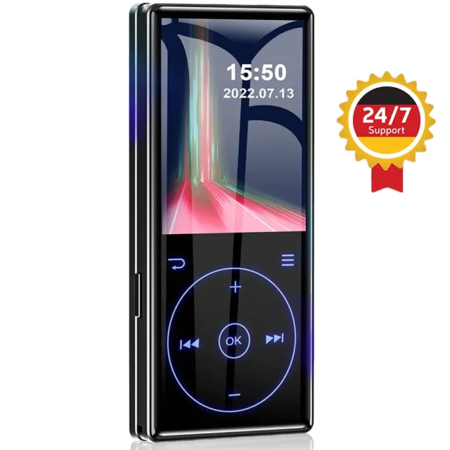 Bluetooth MP3 Player HiFi Bass Musik Spieler HD mit FM Radio Alarm Support 128GB 3
