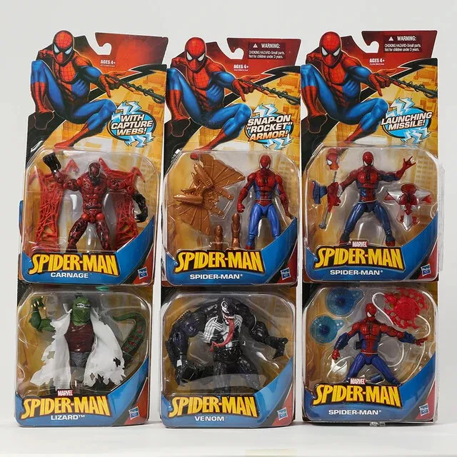 Figuras Universo Marvel Spider-Man Lagarto Carnage Venom 16 CM Hasbro