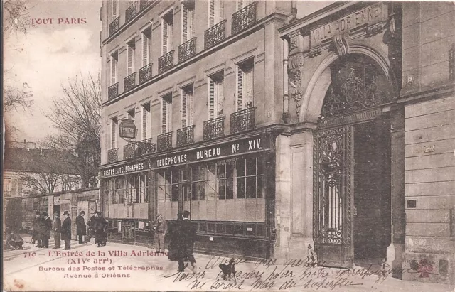CPA - Tout Paris - L'Entrée de la Villa Adrienne - Bureau des Postes