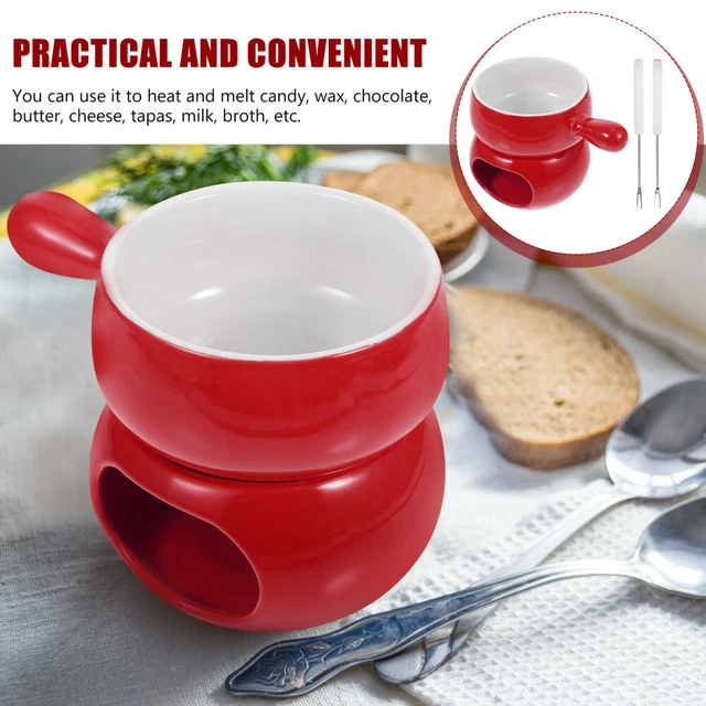 Scalda formaggio supporto riscaldamento cioccolato servire burro hot pot set