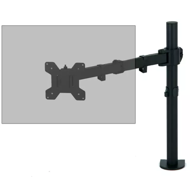 Single Arm Desk Mount Lcd Led Computer Monitor Bracket Stand 13”-32” Screen Tv