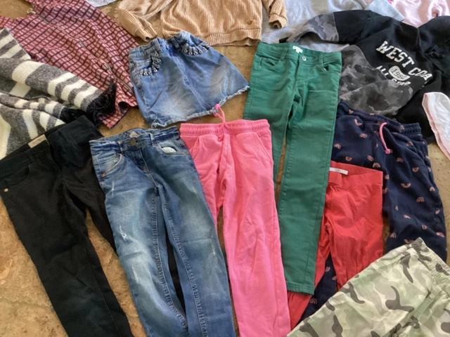 Girls age 8-9 years large clothing bundle, good wardrobe selection 5