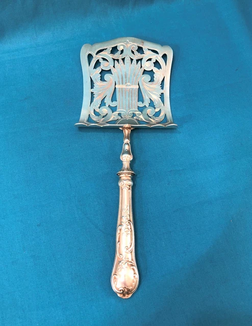 Pelle de service à asperges ERCUIS métal argenté Modèle LOUIS XV ROCAILLE MARLY