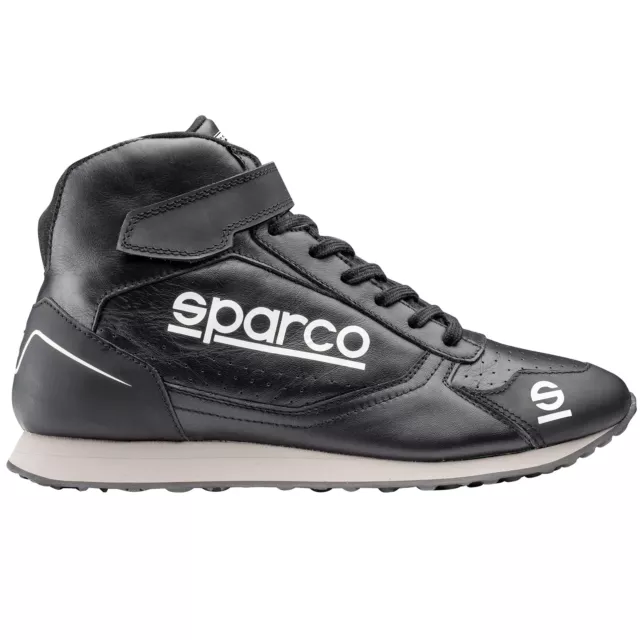 Sparco MB Crew Race Rally Racing Mechanics Pit FIA Approved Shoes In Black