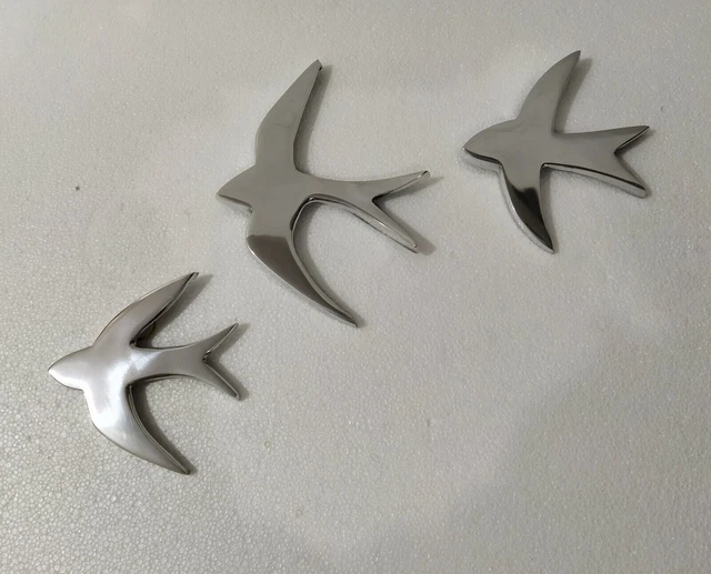 Metal Wall Mount Flying Birds Set of 12 Pcs  AU 2