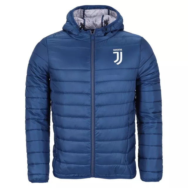 Juventus Piumino Uomo Con Cappuccio Ultraleggero Jv18M100 Blu 2