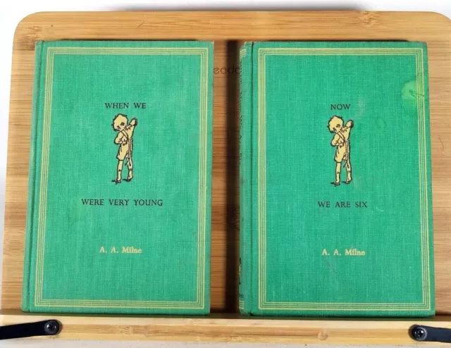 Now We Are Six & When We Were Very Young By A.a. Milne 1952/1955 2 Book Set